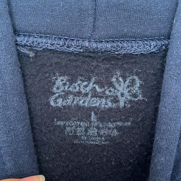 Bush Gardens Unisex Large Hoodie Blue white - Picture 6 of 9